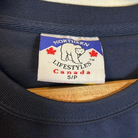 Banff Crew Neck Hoodie Sweater Canada Outdoors Small Walk Hike Yoga Cozy Warm - Picture 4 of 6